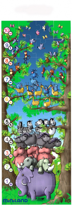 Puzzle de podea educativ cu numere Miniland 40 piese - Miniland [3]