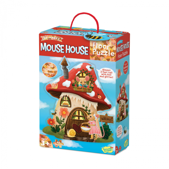 Puzzle de podea in forma de ciupercuta, Casuta soriceilor, Mouse House Floor Puzzle [2]