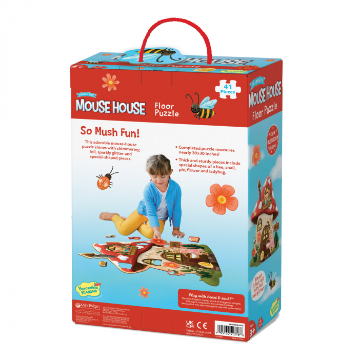 Puzzle de podea in forma de ciupercuta, Casuta soriceilor, Mouse House Floor Puzzle [3]