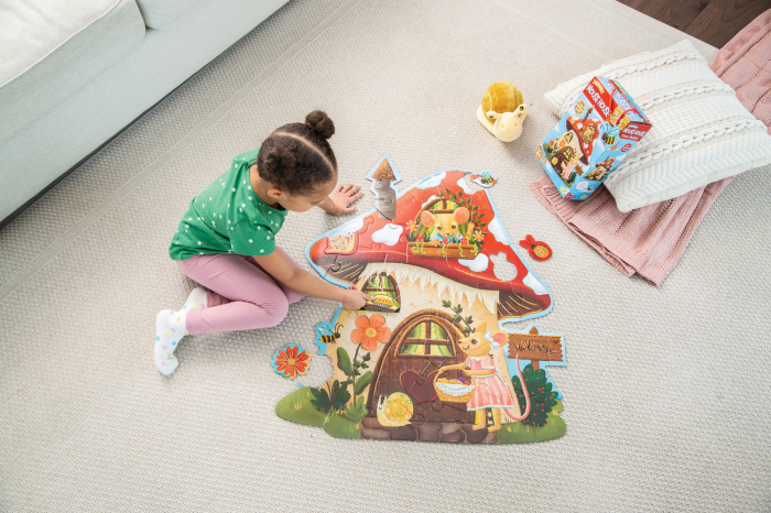 Puzzle de podea in forma de ciupercuta, Casuta soriceilor, Mouse House Floor Puzzle [8]