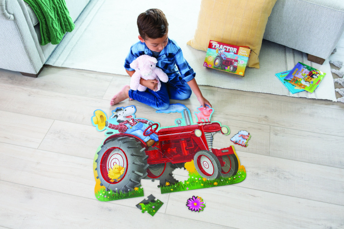 Puzzle de podea in forma de tractor, Shiny Tractor Floor Puzzle [8]