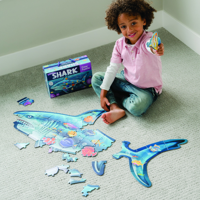 Puzzle de podea in forma rechin, Shark Floor Puzzle [5]
