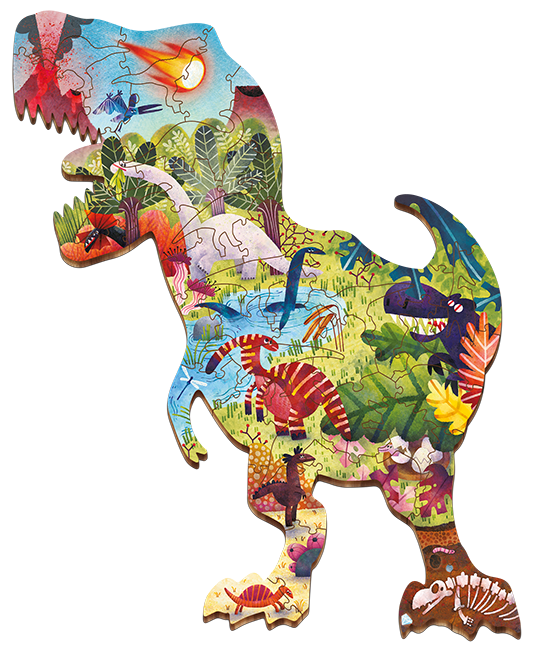 Puzzle din lemn - Dinozaurii [3]