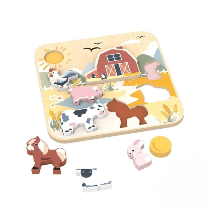 Puzzle din lemn Ferma, Speedy Monkey [2]