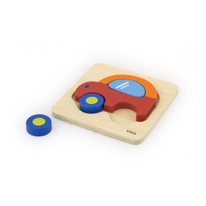 Puzzle din lemn - masina [3]