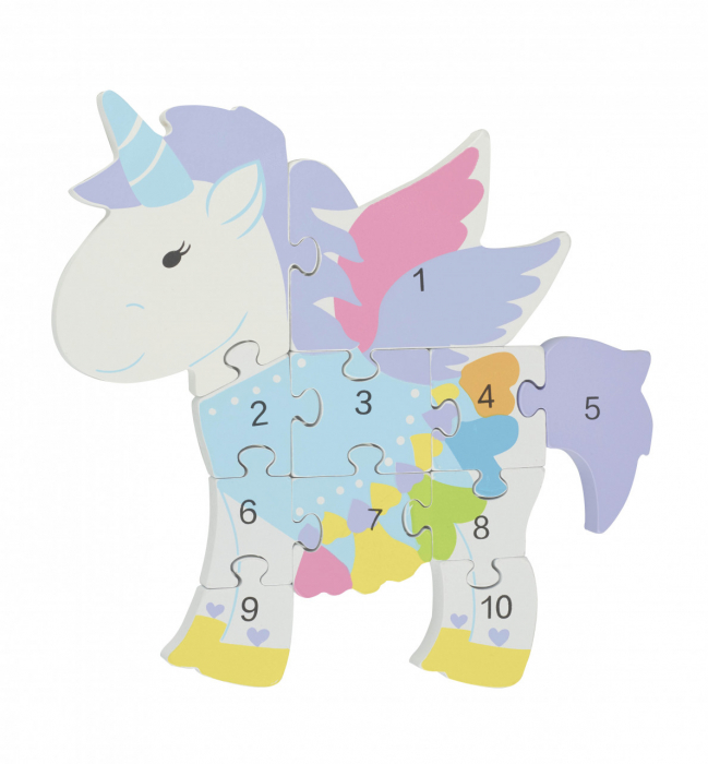 Puzzle din lemn unicorn, Orange Tree Toys [1]