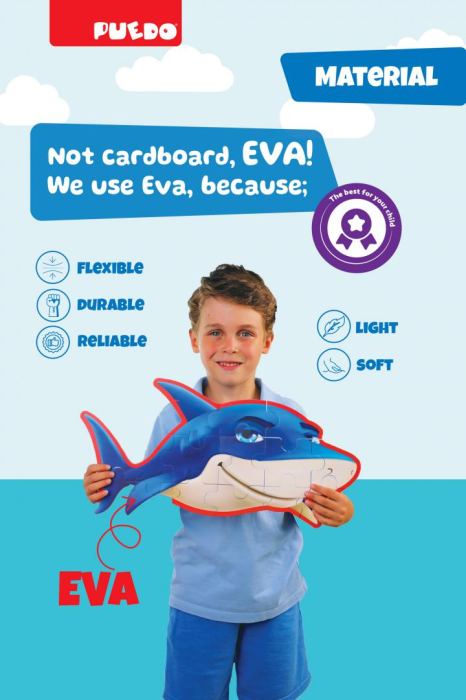 PUZZLE DIN SPUMA EVA, LUMEA MARINA, PUEDO [4]