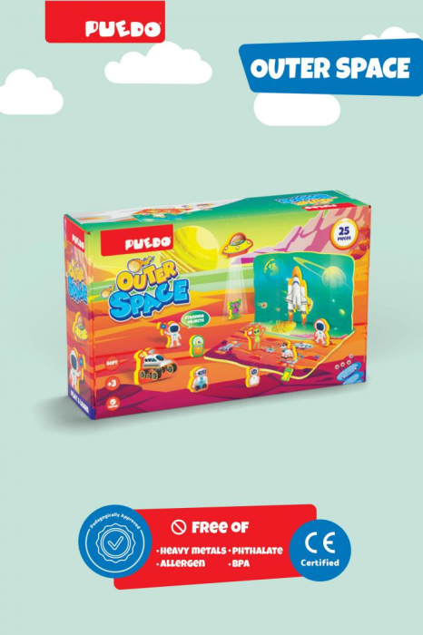 PUZZLE DIN SPUMA EVA, SPATIUL COSMIC, 25 PIESE, PUEDO [2]