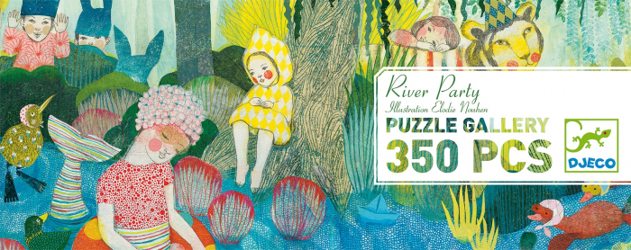 Puzzle Djeco 350 pcs, River party- petrecere la rau [2]