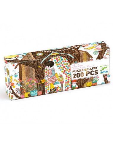 Puzzle Djeco Casuta din copac, 200 piese [2]