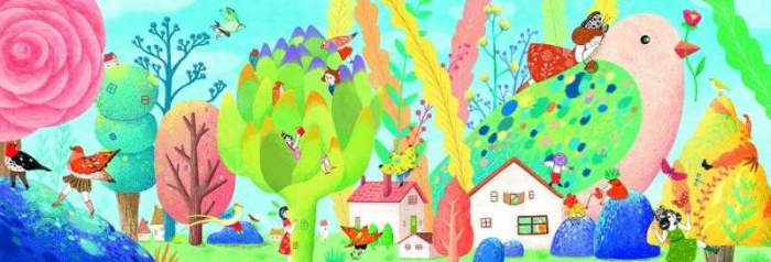 Puzzle Djeco Miss Birdy 350 pcs [1]