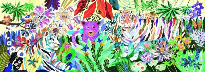Puzzle Djeco tigrii curcubeu [1]