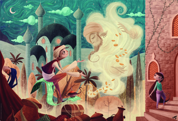 Puzzle Gigant Lumea Povestilor - Aladin [2]