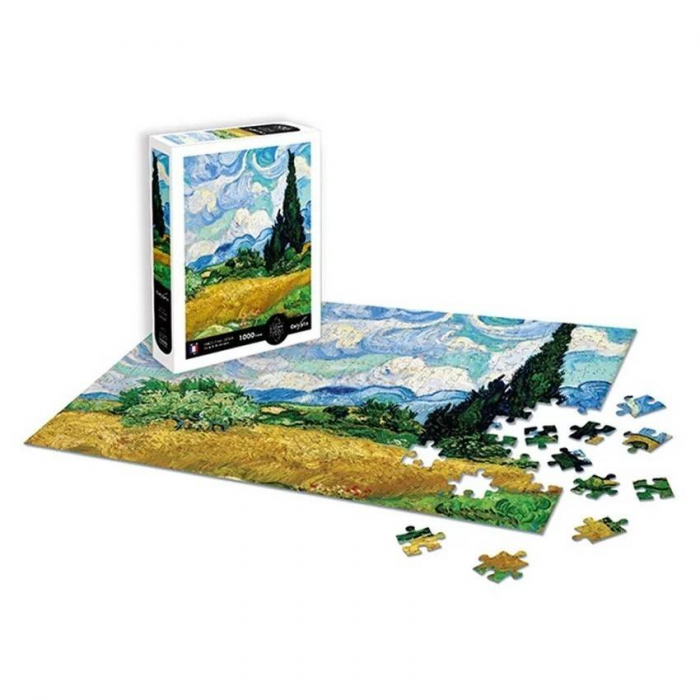 Puzzle Lan de grau cu chiparosi 1000 Pcs [2]