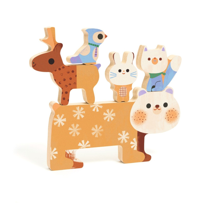 Puzzle lemn animale simpatice, Djeco [4]
