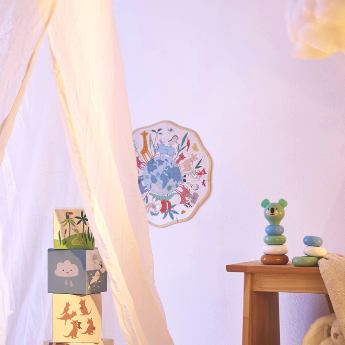 Puzzle lemn - In jurul lumii - Sarah Betz - Vilac [4]