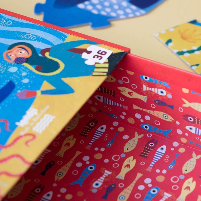 Puzzle Londji, Balena albastra in ocean [5]