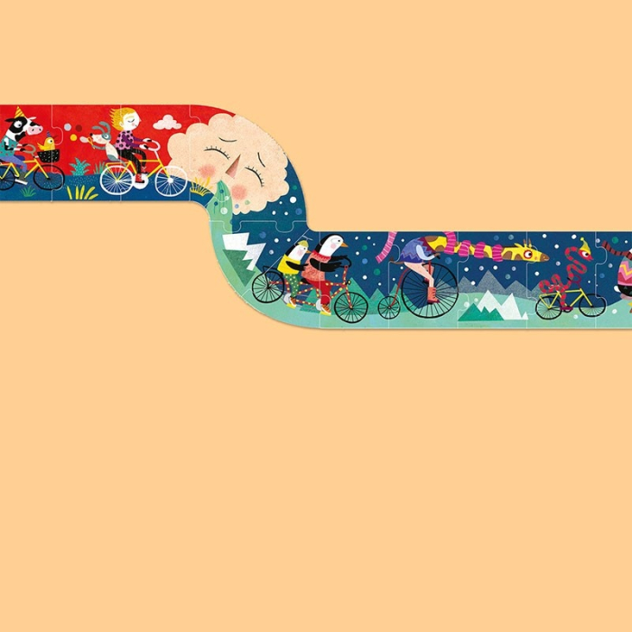 Puzzle Londji, drumul lung cu bicicleta [2]