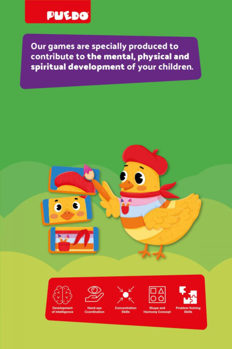 PUZZLE MAGNETIC DIN SPUMA EVA CU FEȚE, PUEDO [3]