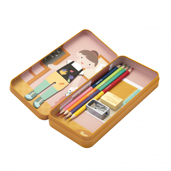 Puzzle magnetic in cutie metalica, joc de potrivire si asociere - Educatoare [7]