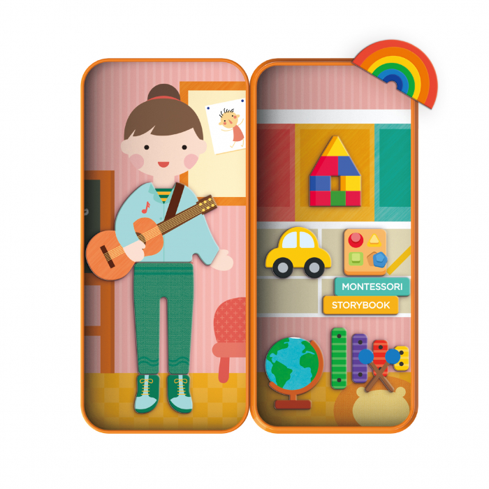 Puzzle magnetic in cutie metalica, joc de potrivire si asociere - Educatoare [2]