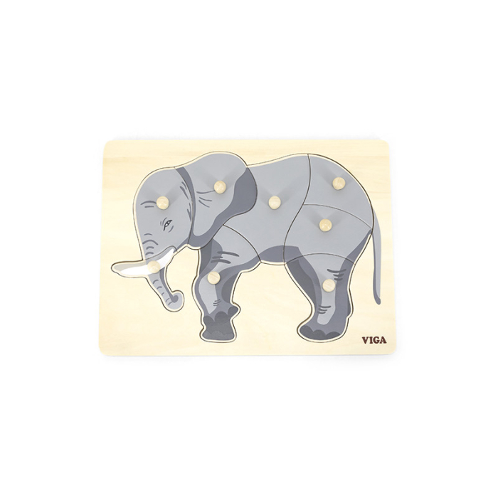 Puzzle Montessori, Elefant, Viga [4]