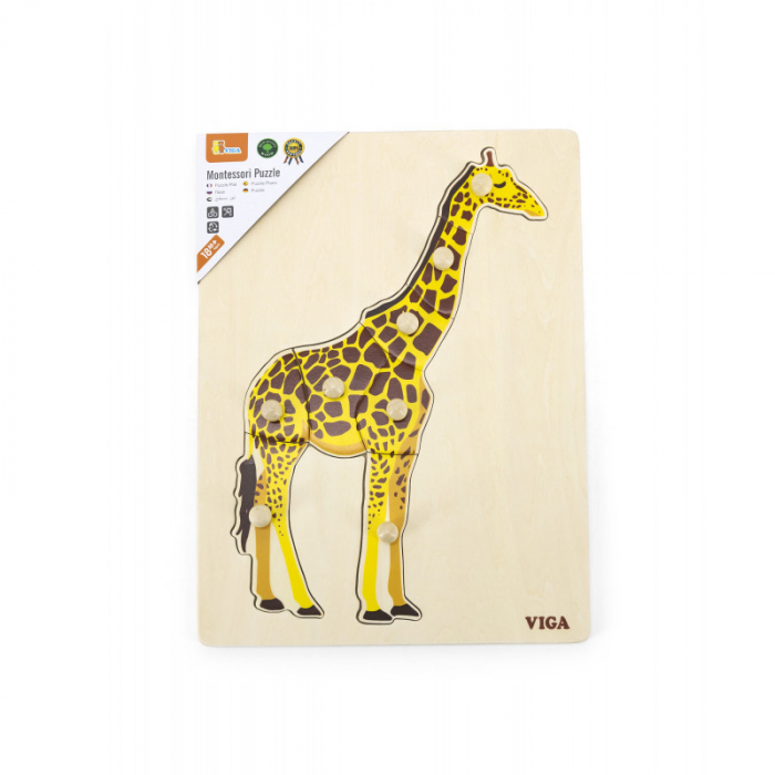 Puzzle Montessori, Girafa, Viga [5]