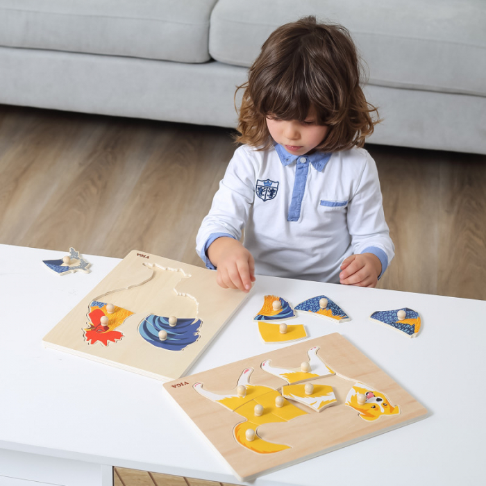 Puzzle Montessori, Girafa, Viga [1]
