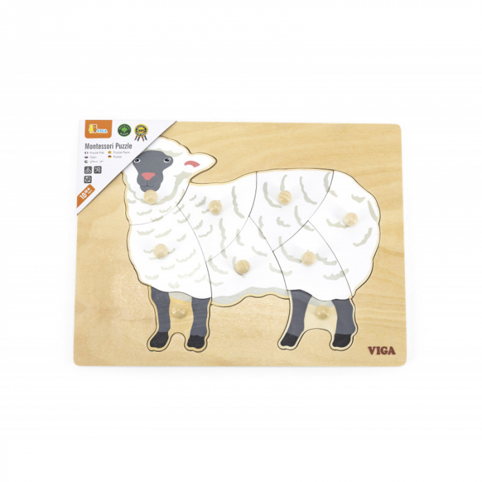 Puzzle Montessori, Oaie, Viga [3]