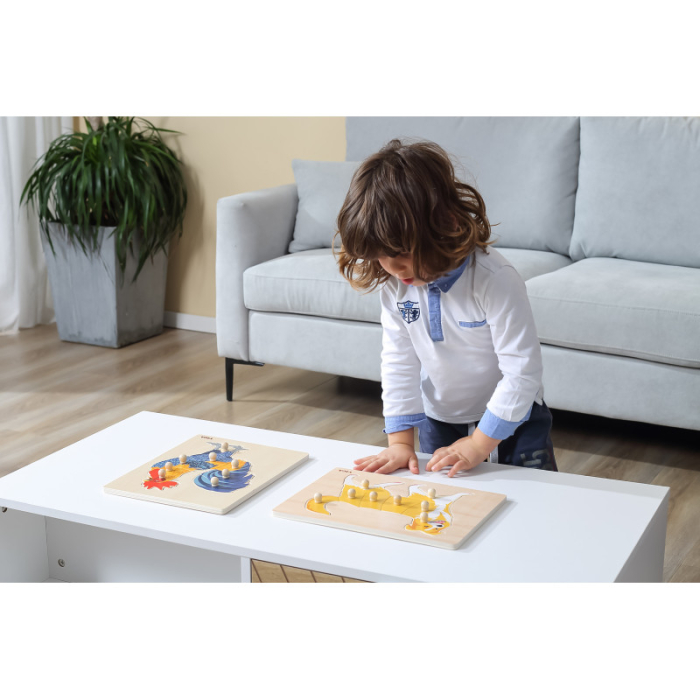 Puzzle Montessori, Oaie, Viga [2]
