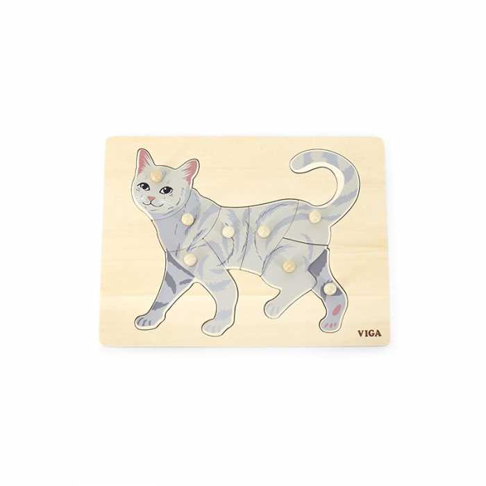 Puzzle Montessori, Pisica, Viga [4]