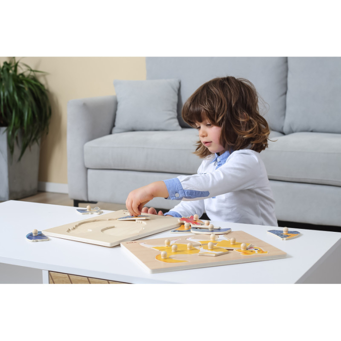 Puzzle Montessori, Urs, Viga [2]
