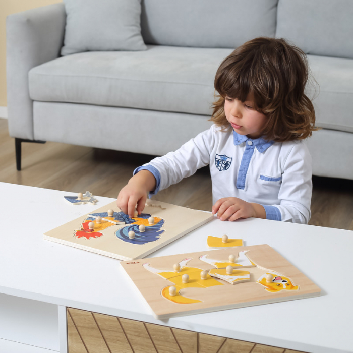 Puzzle Montessori, Zebra, Viga [2]