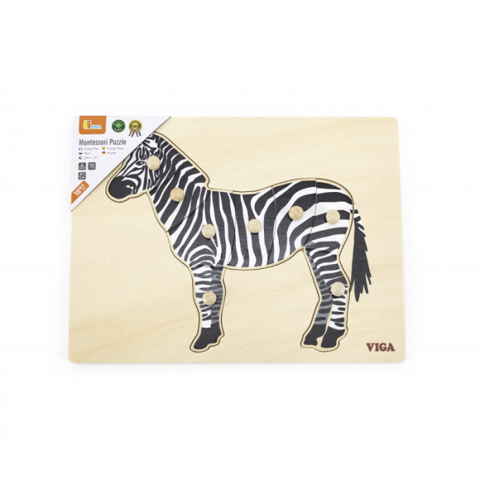 Puzzle Montessori, Zebra, Viga [3]