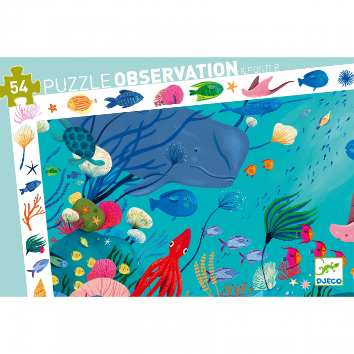 Puzzle observatie Djeco, Acvatic [5]
