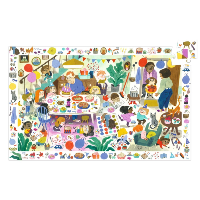 Puzzle Observație Petrecerea, Djeco [4]