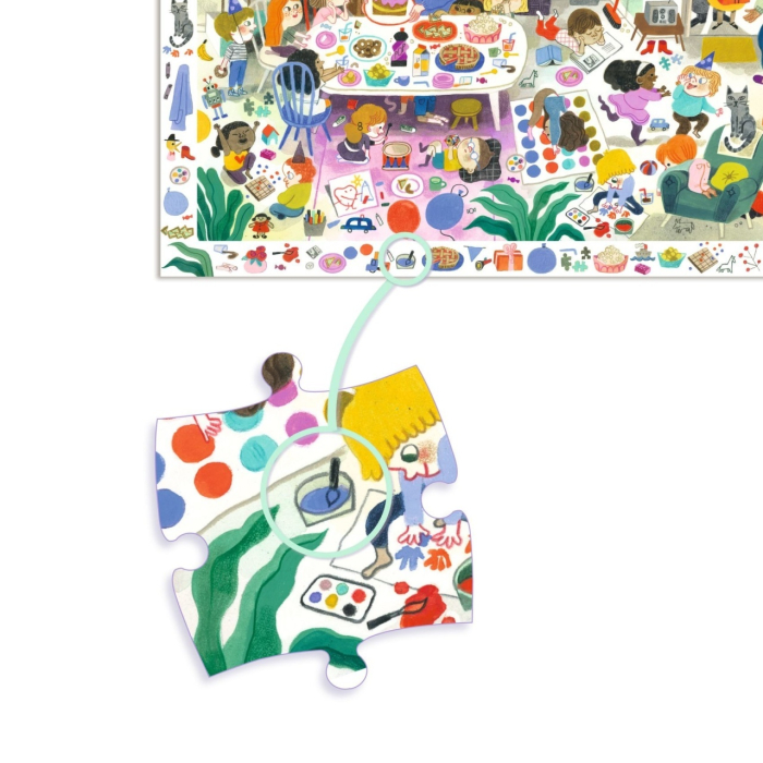 Puzzle Observație Petrecerea, Djeco [3]