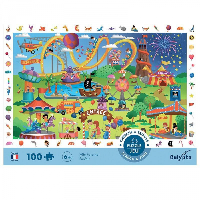 Puzzle Parc de distractii 100 Pcs [3]