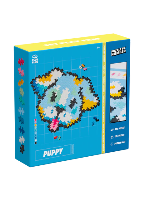 Puzzle pe numere Plus-Plus, 500 piese, Catelus [1]