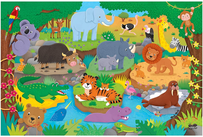 Puzzle Podea: Alfabetul animalutelor (30 piese) [2]
