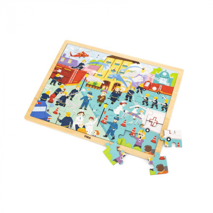 Puzzle Pompieri, 48 de piese, Viga [2]