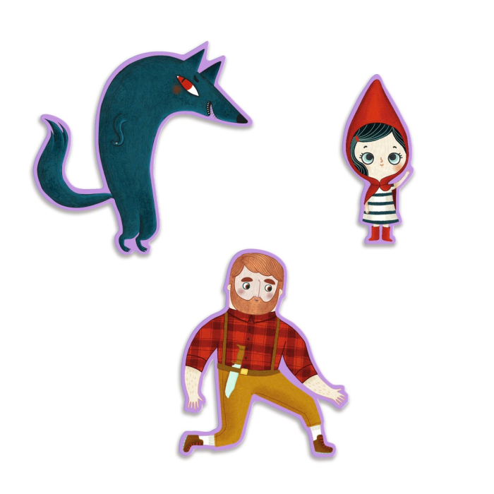Puzzle poveste Scufita Rosie, Djeco [2]
