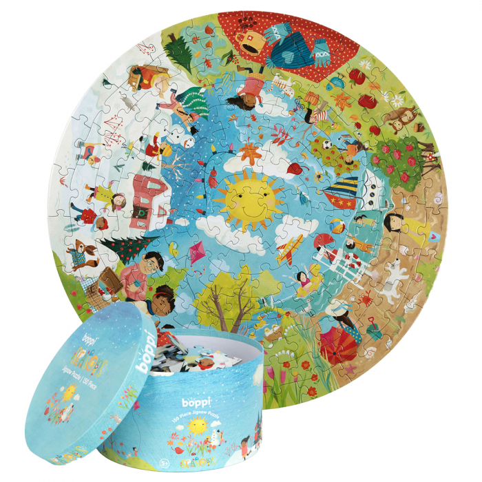 Puzzle rotund, 150 piese, Boppi - Anotimpuri [4]