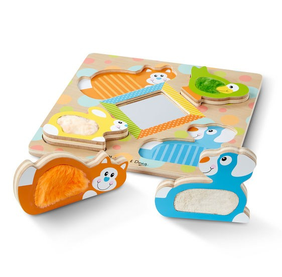 Puzzle tactil cu oglinda Pets Melissa and Doug [4]