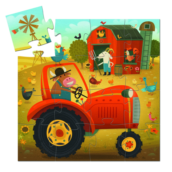 Puzzle Tractor, Djeco [3]