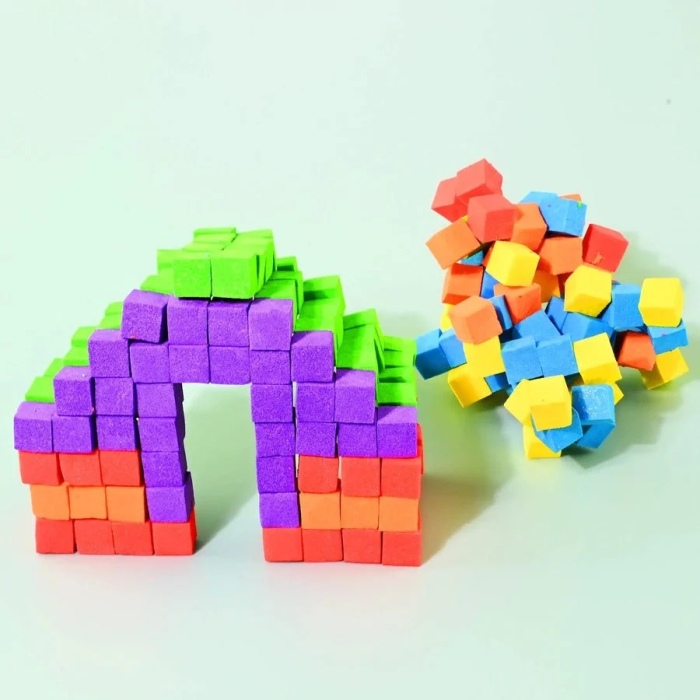 Q-Bic - cuburi din spuma pentru constructii senzoriale, 30 g [4]