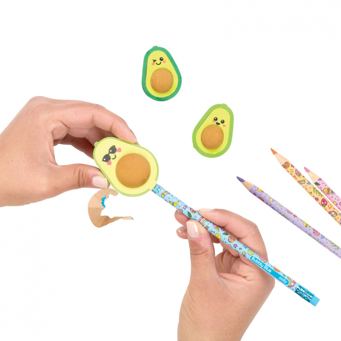 Set ascutitoare si radiere Avocado Love - set de 3 [4]