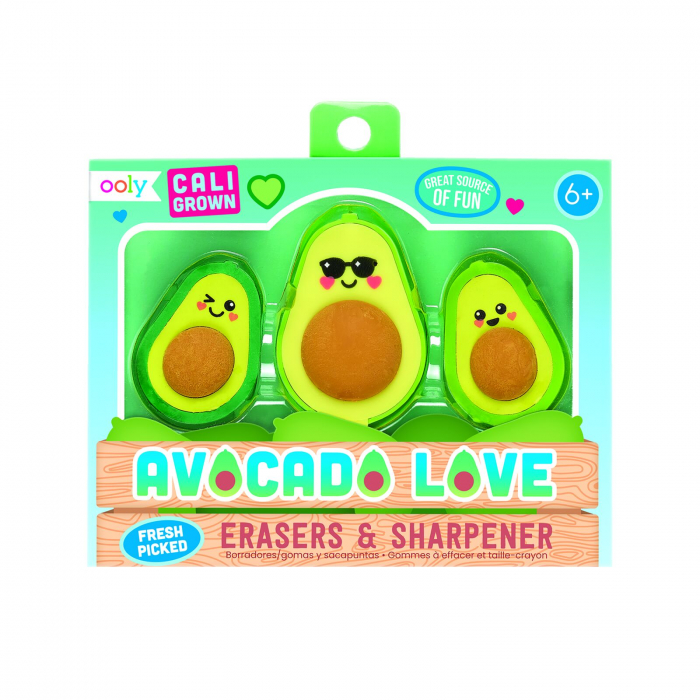 Set ascutitoare si radiere Avocado Love - set de 3 [5]
