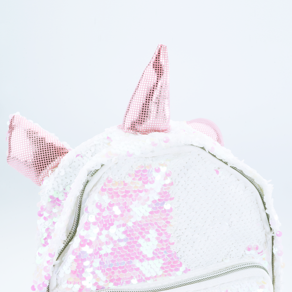 Rucsac fetiță Girabrilla – model Unicorn cu paiete reversibile, bretele reglabile și buzunar frontal [3]