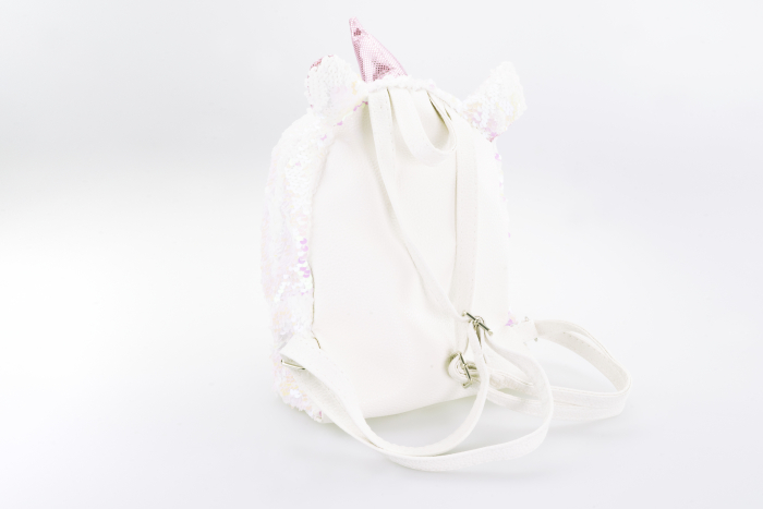 Rucsac fetiță Girabrilla – model Unicorn cu paiete reversibile, bretele reglabile și buzunar frontal [2]